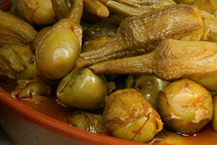 Receta de berenjenas de Almagro