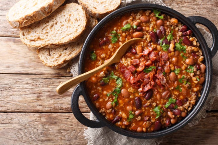 Judías pintas con arroz