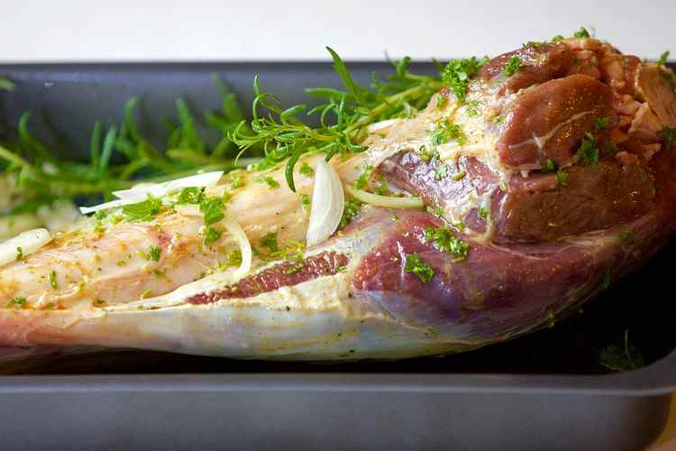Pierna de cordero al horno